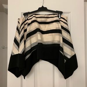 Strapless flowy striped Crop Top